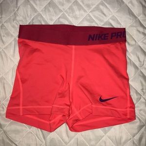 Nike Pro dri-fit compression shorts, small
